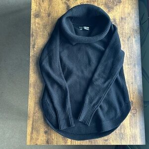 Anthropologie Cowl Neck Sweater Black - XXS